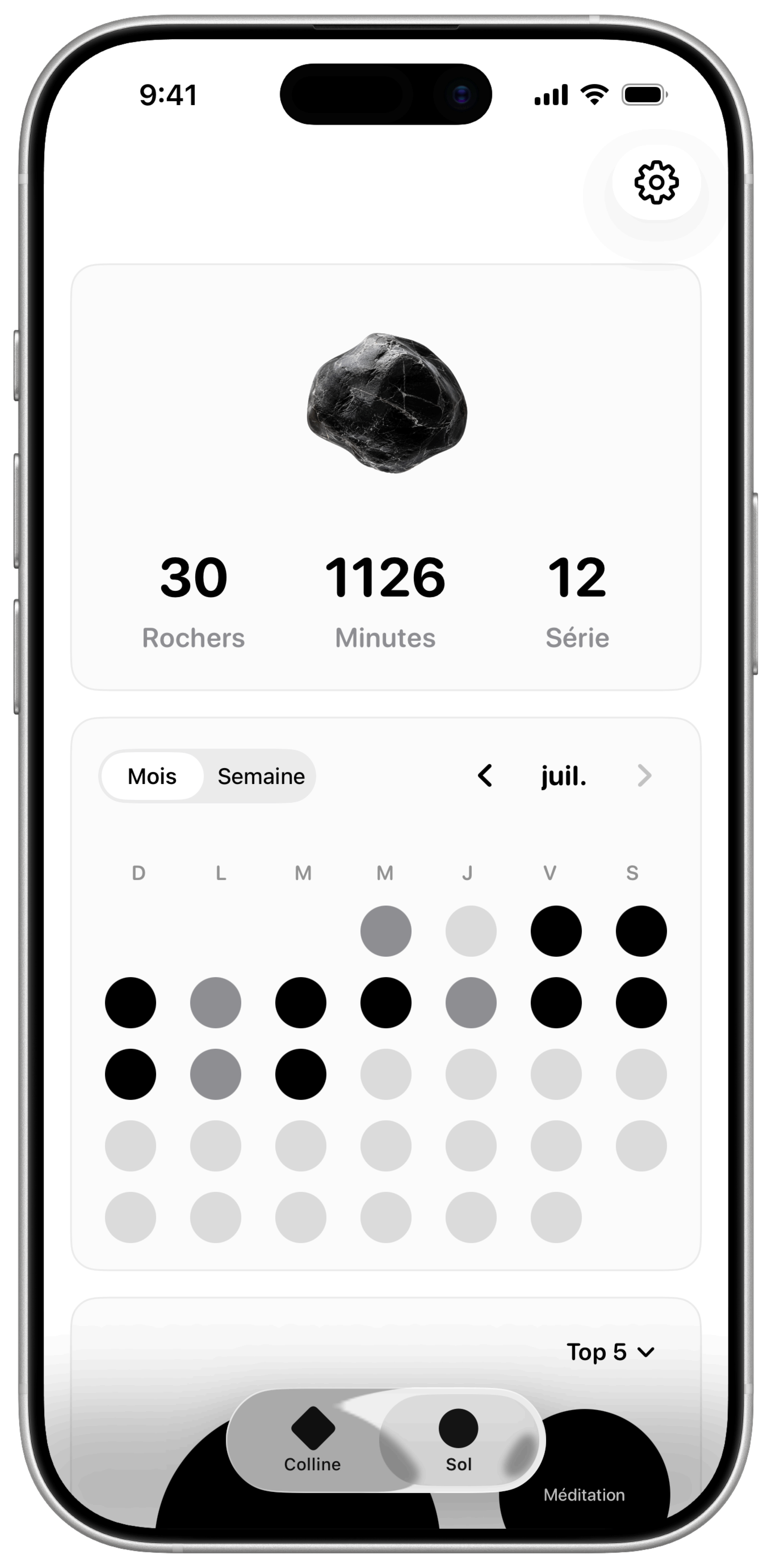 Vue mensuelle de RockFocus Ground